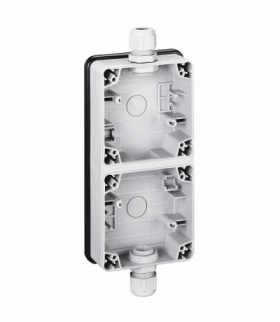 PLEXO IP66 Puszka natynkowa podwójna pionowa Legrand 090492