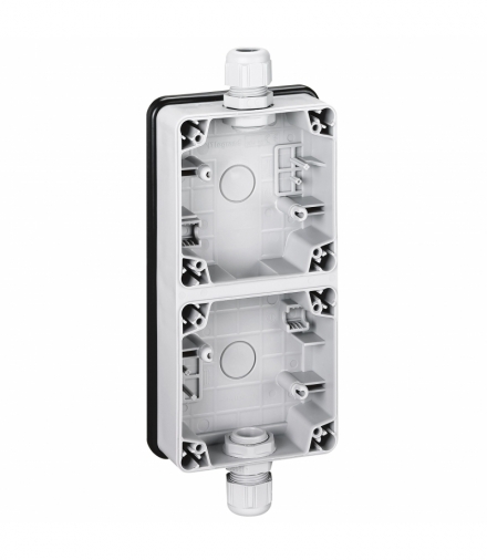 PLEXO IP66 Puszka natynkowa podwójna pionowa Legrand 090492