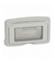 PLEXO IP55 Adapter z klapką i membraną elastyczną do montażu 4 modułów Mosaic w osprzęcie PLEXO IP55 Aluminium Legrand 680635