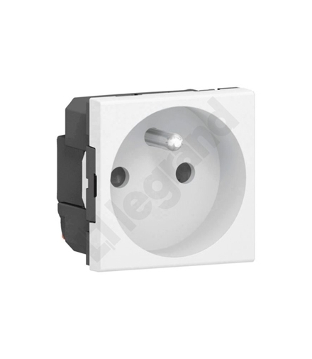 MOSAIC Gniazdo 2P+Z 16 A 250 V zaciski automatyczne 2 modułowe Biały Legrand 077111