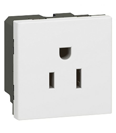 MOSAIC Gniazdo 2P+Z 15 A 127 V standard US 2 modułowe Biały Legrand 077504