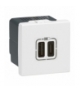 MOSAIC Ładowarka USB 2400 mA Typ-C Biały Legrand 077590