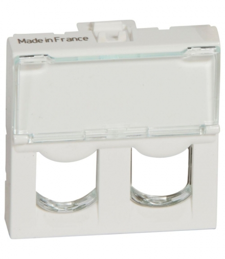 MOSAIC Adapter do złaczy podwójnych Sytimax 2 modułowy Biały Legrand 078603