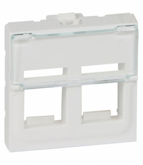 MOSAIC Adapter do złaczy podwójnych Keystone 2 modułowe Biały Legrand 078610