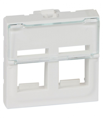 MOSAIC Adapter do złaczy podwójnych Keystone 2 modułowe Biały Legrand 078610