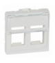 MOSAIC Adapter do złaczy podwójnych Keystone 2 modułowe Biały Legrand 078610