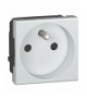 MOSAIC Gniazdo 2P+Z 16 A 250 V zaciski automatyczne 2 modułowe Aluminium Legrand 079271