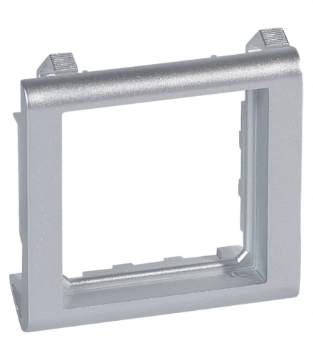 MOSAIC Uchwyt montażowy wąski dla 2 modułów Aluminium Legrand 080295