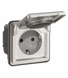 Soliroc Gniazdo 2P+Z SCHUKO z klapką 16 A - 250 V Legrand 077835