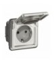 Soliroc Gniazdo 2P+Z SCHUKO z klapką 16 A - 250 V Legrand 077835