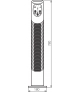 VENICO 78TO-B Wentylator kolumnowy Kanlux 25881