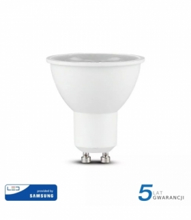 Żarówka LED GU10 5W, Chip SAMSUNG, Ciepła, Barwa:3000K, Trzonek:GU10 V-TAC 108