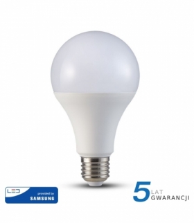 Żarówka LED E27 18W A80, Chip SAMSUNG, Neutralna, Barwa:4000K, Trzonek:E27 V-TAC 127