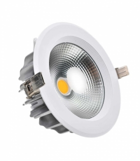 Oprawa 30W LED V-TAC COB Downlight Okrągły 120lm/W VT-26301 4000K 3600lm