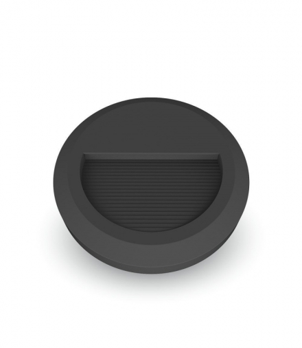 Oprawa Schodowa LED VT-1142 230V okrągła czarna barwa ciepła IP65