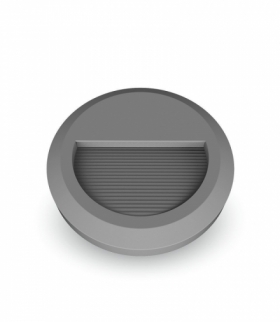 Oprawa Schodowa LED VT-1142 230V okrągła szara barwa neutralna IP65