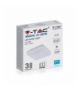 Plafon Natynkowy Kwadrat V-TAC 25W LED SAMSUNG CHIP IP44 100lm/W VT-8066 6400K 2500lm 3 Lata Gwarancji