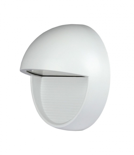 Oprawa Ścienna Elewacyjna 3W LED V-TAC Biała Okrągła 230V IP65 VT-1182 3000K 210lm