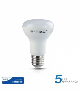 Żarówka LED E27 8W R63, Chip SAMSUNG, Ciepła, Barwa:3000K, Trzonek:E27 V-TAC 141