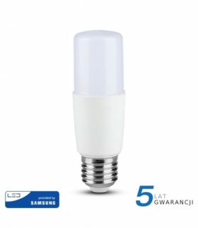 Żarówka LED E27 8W T37, Chip SAMSUNG, Zimna, Barwa:6400K, Trzonek:E27 V-TAC 146