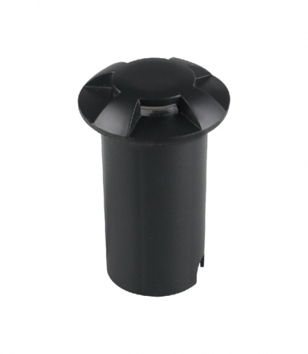Oprawa Gruntowa 1W LED Czarna 4-stronna IP67 VT-1171 6500K 10lm