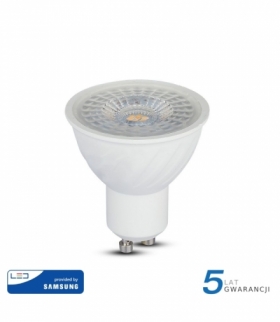 Żarówka LED GU10 6.5W, Chip SAMSUNG, Neutralna, Barwa:4000K, Kąt 110 stopni, Trzonek:GU10 V-TAC 193