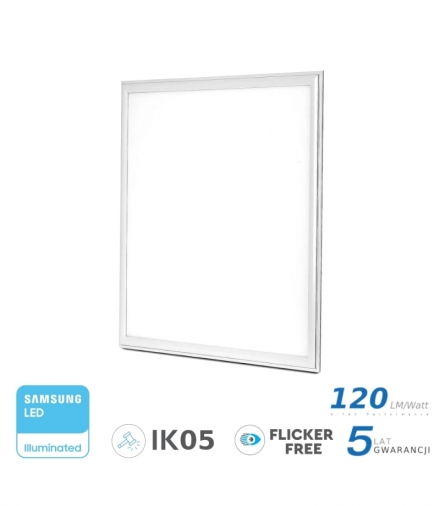 Panel LED V-TAC 29W SAMSUNG CHIP 600x600 120lm/W VT-629 6400K 3480lm 5 Lat Gwarancji