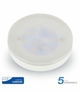 Żarówka LED GX53 7W, Chip SAMSUNG, Ciepła, Barwa:3000K, Trzonek:GX53 V-TAC 222