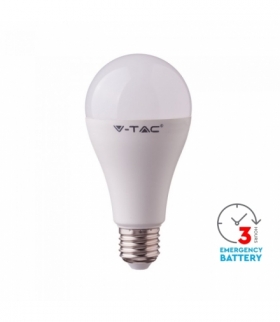 Żarówka LED E27 9W A70, Chip SAMSUNG, Zasilanie awaryjne(3Godziny), Ciepła, Barwa:3000K, Trzonek:E27 V-TAC 2371