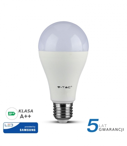 Żarówka LED E27 12W A65, Chip SAMSUNG, Neutralna, Barwa:4000K, Klasa: A++, Trzonek:E27 V-TAC 250