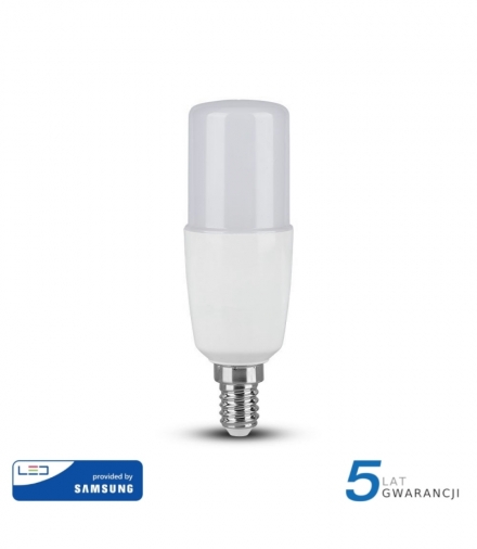 Żarówka LED E14 8W T37, Chip SAMSUNG, Zimna, Barwa:6400K, Trzonek:E14 V-TAC 269