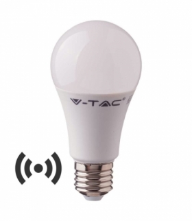 Żarówka LED E27 11W A60 z czujnikiem mikrofalowy, Zimna, Barwa:6400K, Trzonek:E27 V-TAC 2765