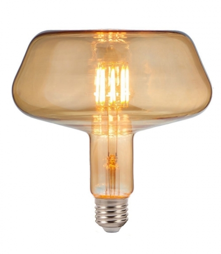 Żarówka LED E27 8W T180 Filament, Klosz Bursztynowy, Super Ciepła (barwa zachód słońca), Barwa:2200K, Trzonek:E27 V-TAC 2790
