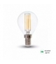 Żarówka LED V-TAC 6W Filament E14 Kulka P45 Przeźroczysta VT-2486 3000K 800lm