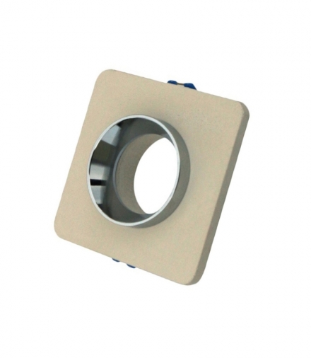 Oprawa Oczko V-TAC GIPS BETON GU10 Kwadrat Wpuszczany Biały/Chrom VT-862 5 Lat Gwarancji VTAC3122