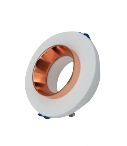 Oprawa Oczko V-TAC GIPS BETON GU10 Okrągła Wpuszczana Biały/Różowe Złoto VT-862 5 Lat Gwarancji VTAC3123