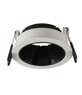 Oprawa Oczko V-TAC GU10 Wpuszczana Biały/Czarny Okrągła VT-872 3 Lata Gwarancji