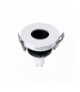 Oprawa Oczko V-TAC GU10 Wpuszczana Biały/Czarny Okrągła VT-873