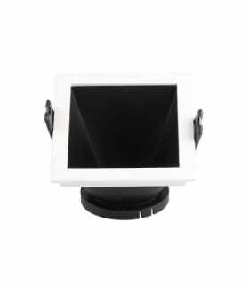 Oprawa Oczko V-TAC GU10 Wpuszczana Biały/Czarny Kwadrat VT-875 3 Lata Gwarancji