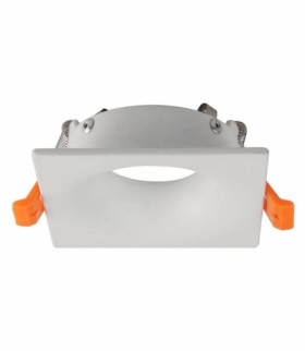 Oprawa Oczko V-TAC GU10 Wpuszczana Kwadrat Biała VT-876 3 Lata Gwarancji