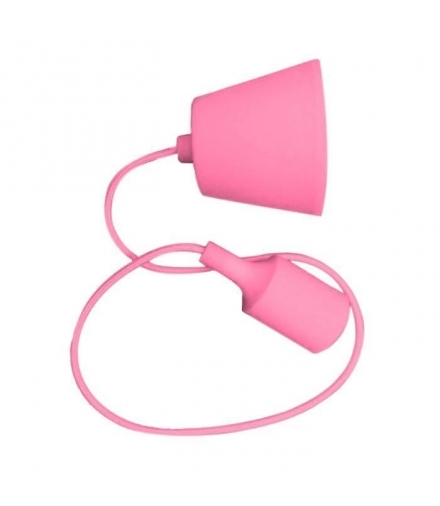 Oprawa Wisząca Silikonowa V-TAC E27 Różowa VT-7228 5 Lat Gwarancji