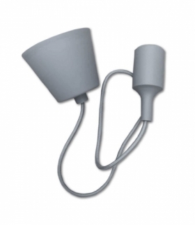 Oprawa Wisząca Silikonowa V-TAC E27 Szara VT-7228 5 Lat Gwarancji