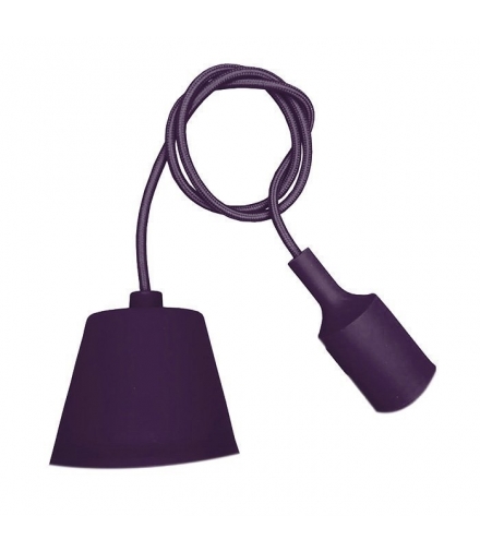 Oprawa Wisząca Silikonowa V-TAC E27 Fioletowa VT-7228 5 Lat Gwarancji