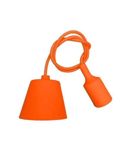 Oprawa Wisząca Silikonowa V-TAC E27 Pomarańczowa VT-7228 5 Lat Gwarancji