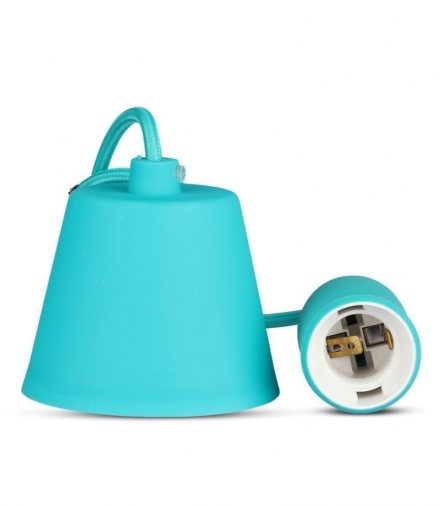 Oprawa Wisząca Silikonowa V-TAC E27 Zielona VT-7228 5 Lat Gwarancji