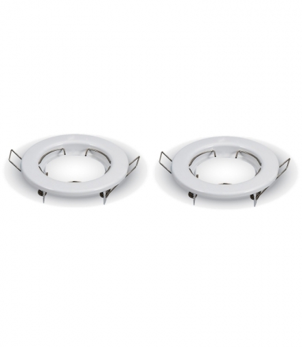 Oprawa Oczko V-TAC GU10 Okrągła Stała Biała (Opak. 2 szt) VT-778