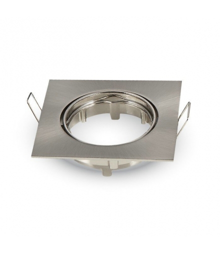 Oprawa Oczko V-TAC GU10 Kwadrat Ruchoma Satyna VT-779