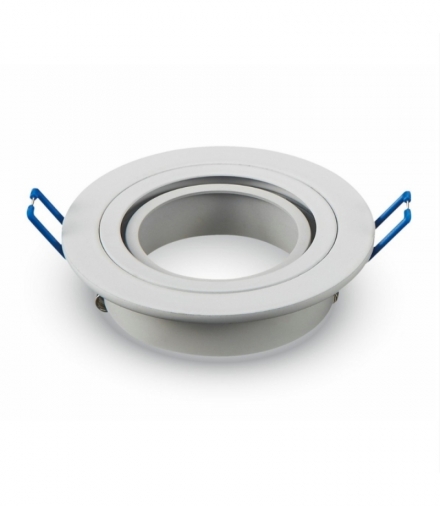 Oprawa Oczko V-TAC Aluminiowa Odlew 1xGU10 Okrągła Biała VT-782