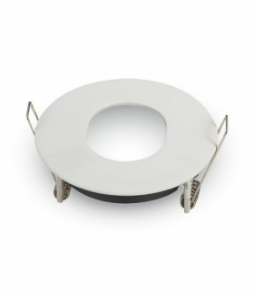 Oprawa Oczko V-TAC Aluminiowa Odlew GU10 mat Okrągła Biała 3612 VT-786