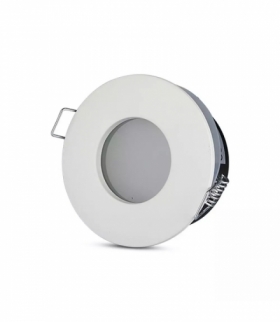 Oprawa Oczko V-TAC Aluminiowa Odlew Hermetyczne z szybką IP54 GU10 Okrągłe fi84 Biały VT-787